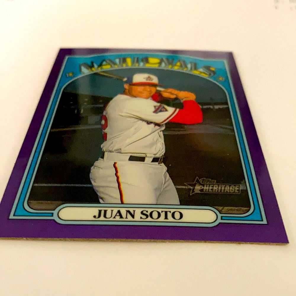 2021 Juan Soto heritage baseball card